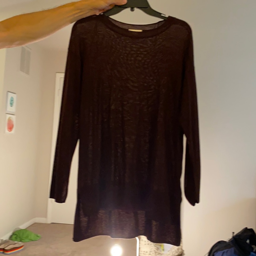 H&M tunic lightweight knit-Semi sheer,burgundy